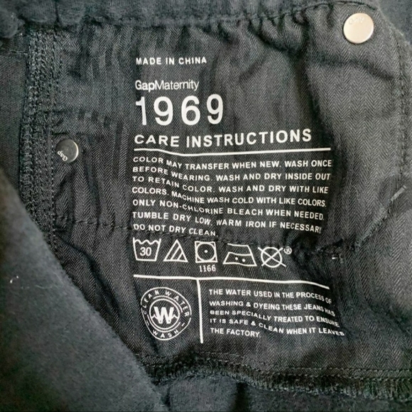 GAP Maternity Black Corduroy Pants Always Skinny Size 28 / 6 Fitted Stretch EUC - Picture 7 of 8